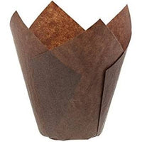 Brown Tulip Muffin Cases 100s